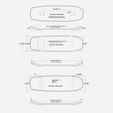 Whitetail Whaleshark Classic Surfskate Deck - Youth Lagoon