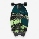 Hamboard Twisted Fin Dark Teal 26″ Surfskate - Youth Lagoon