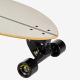 Hamboard Twisted Fin Natural Grey 26″ Surfskate - Youth Lagoon