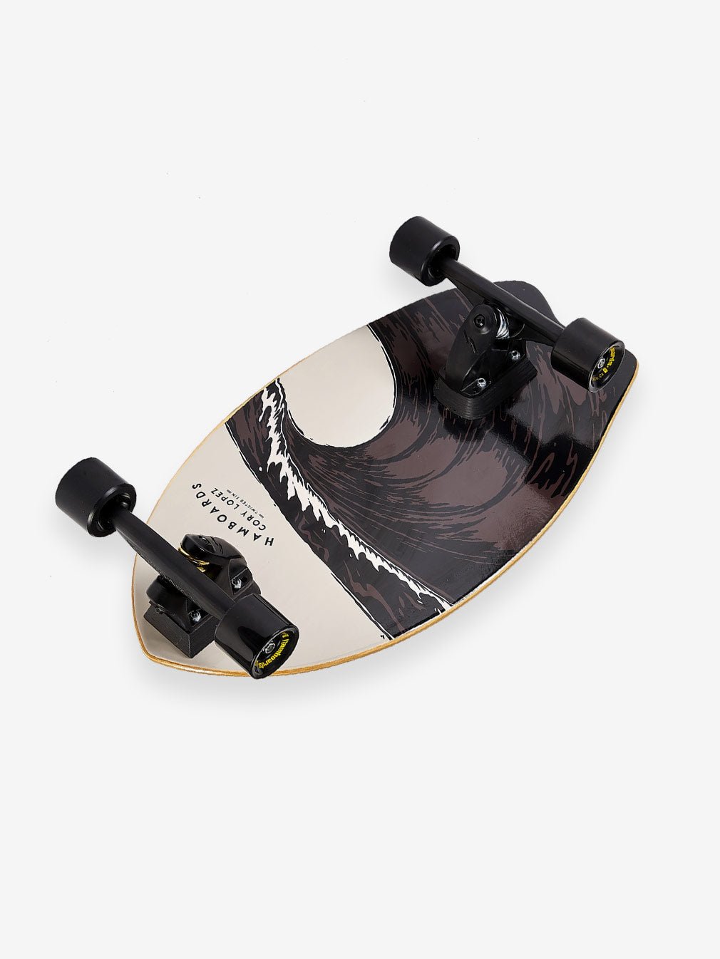 Hamboard Twisted Fin Natural Grey 26″ Surfskate - Youth Lagoon