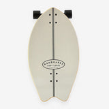 Hamboard Twisted Fin Natural Grey 26″ Surfskate - Youth Lagoon