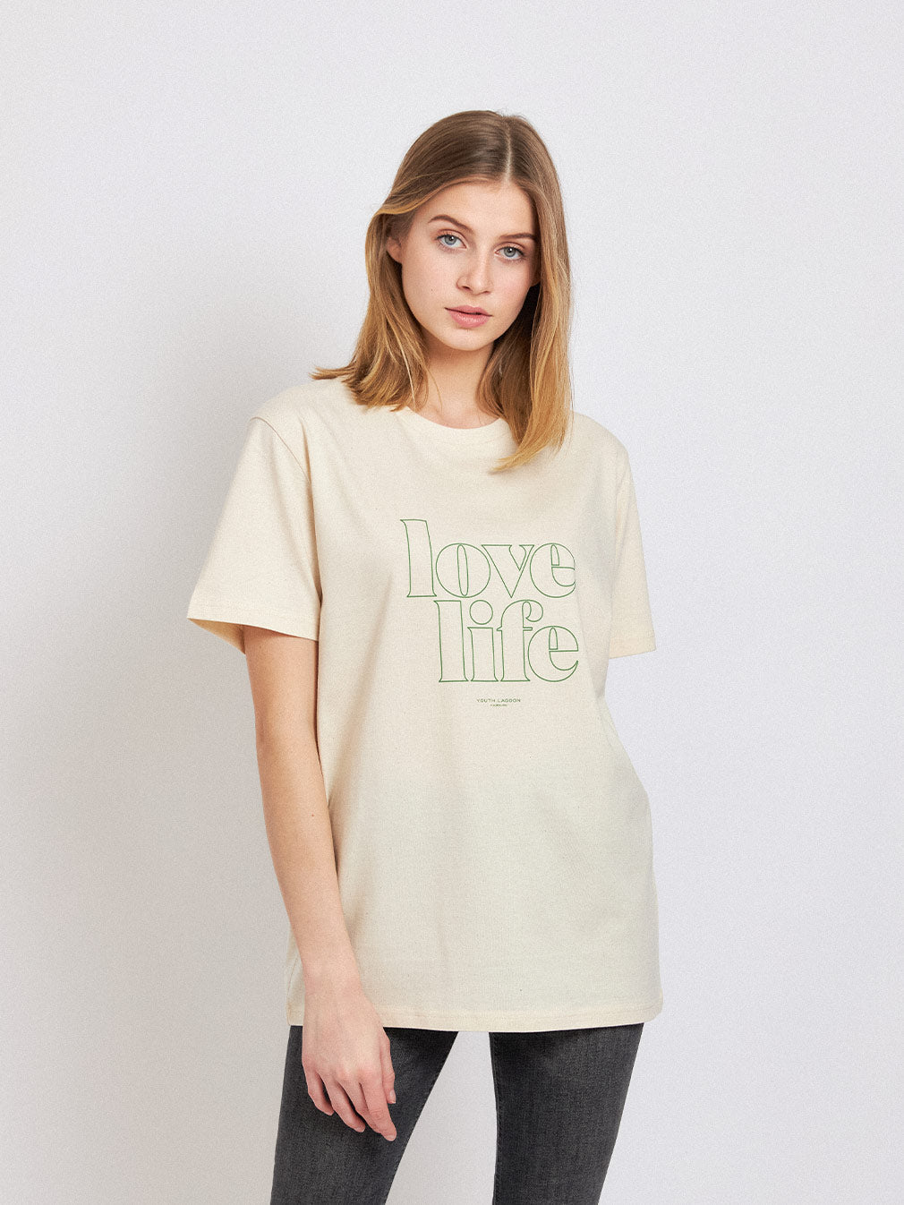 Love Life Natural — Women's T-Shirt - Youth Lagoon