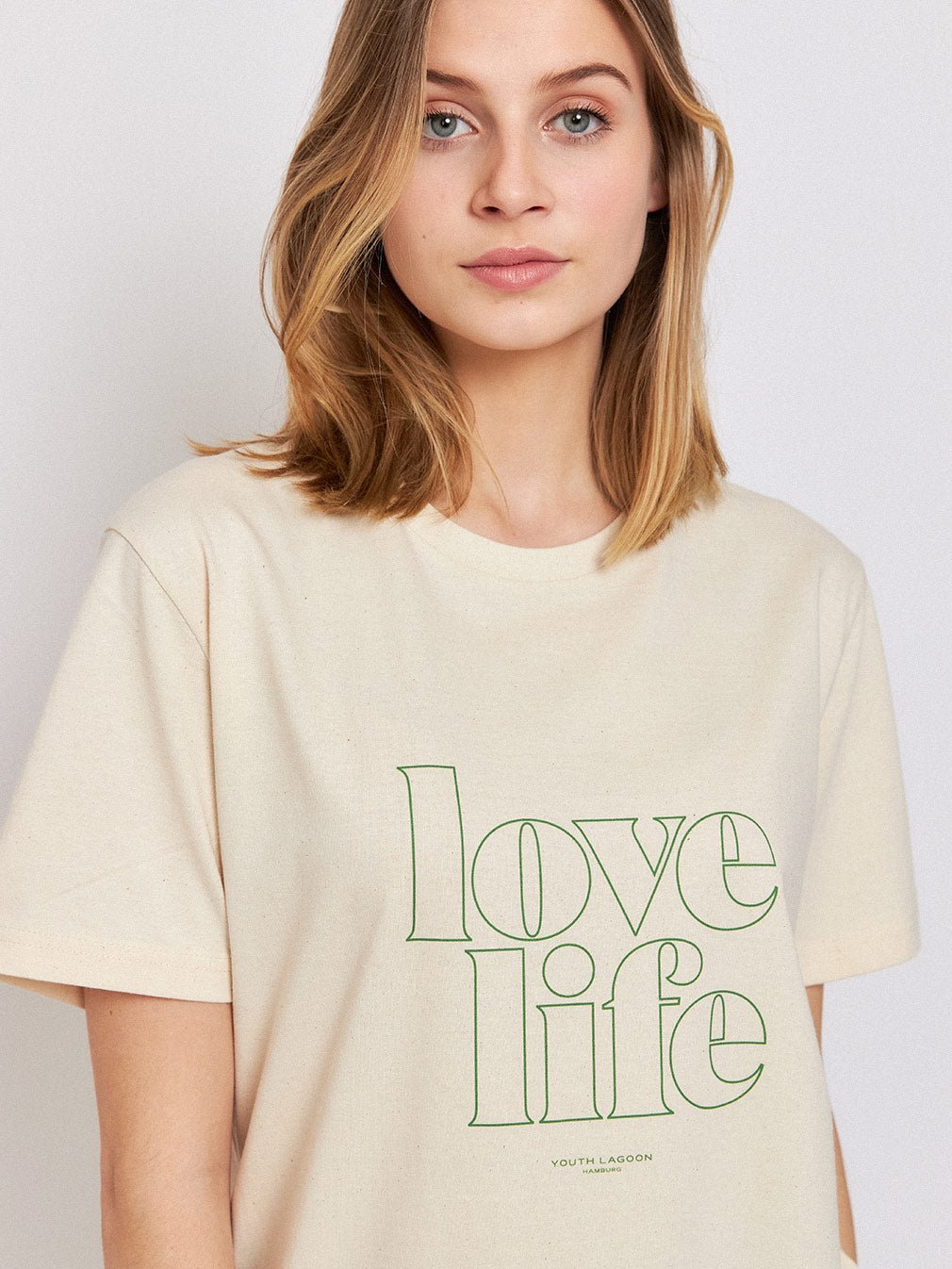 Love Life Natural — Women's T-Shirt - Youth Lagoon