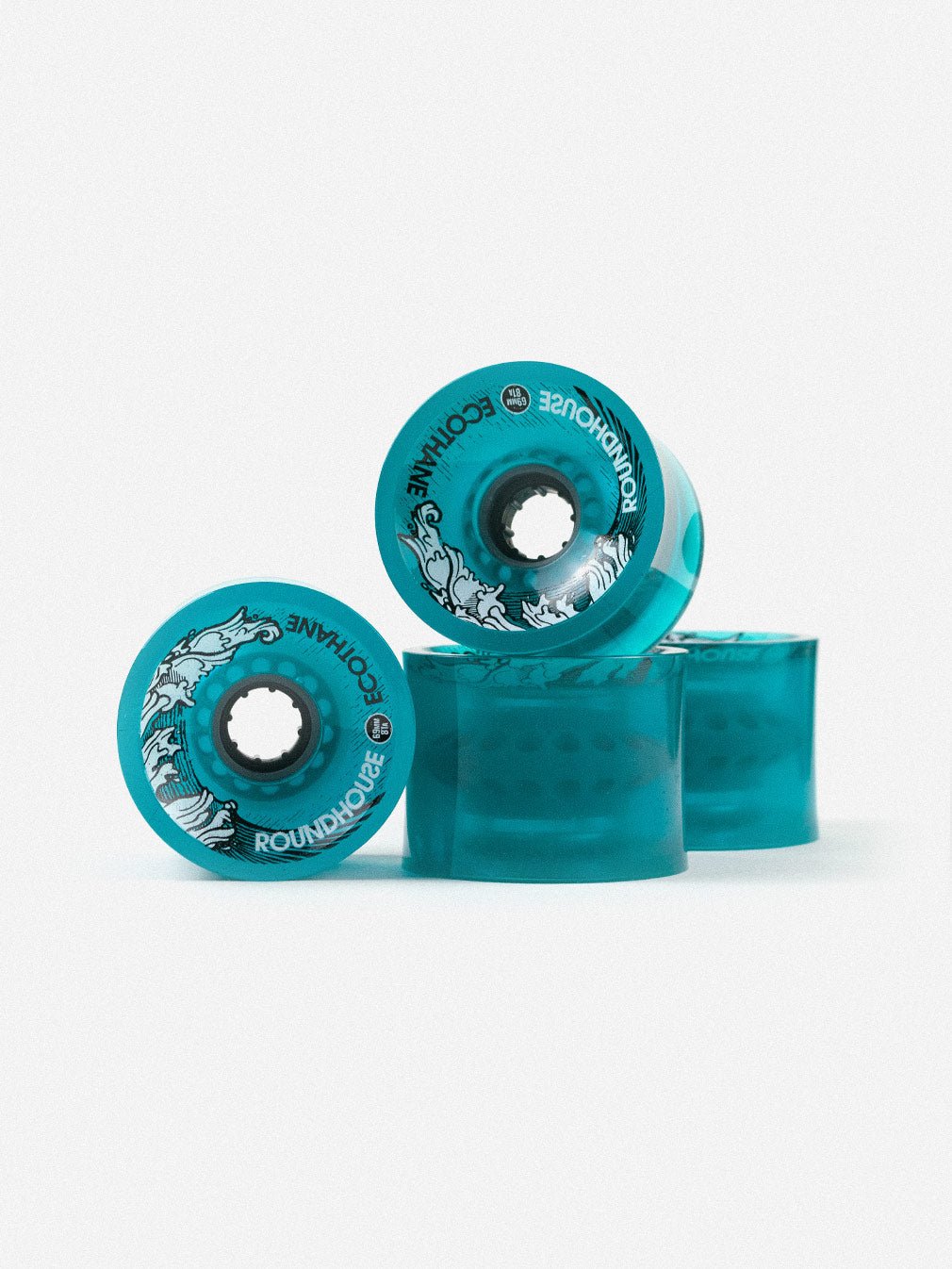 Roundhouse Concave Eco Wheels Aqua, 69mm, 81A - Youth Lagoon