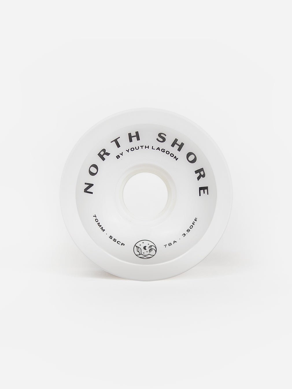 Youth Lagoon North Shore Surfskate Wheels 70mm, 78A White - Youth Lagoon