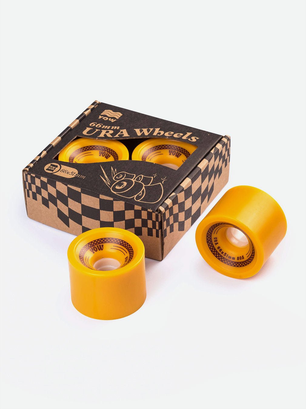 YOW Surfskate Wheels Mustard 66mm, 80A - Youth Lagoon