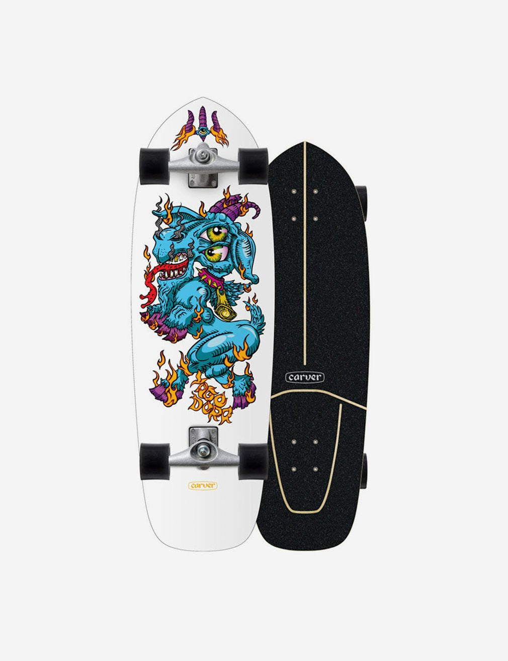 Carver Yago Dora Fire Goat 30.75" C7 Surfskate | 2024 - Youth Lagoon