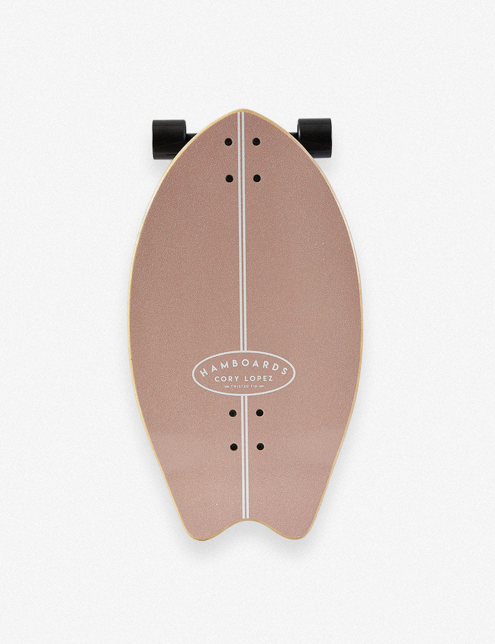 Hamboard Twisted Fin Birch Pastel 26″ Surfskate - Youth Lagoon