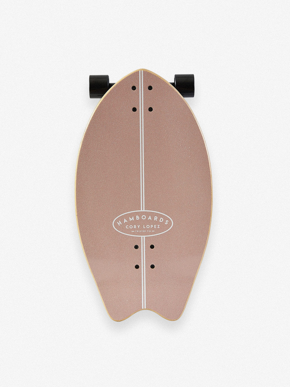 Hamboard Twisted Fin Birch Pastel 26″ Surfskate - Youth Lagoon