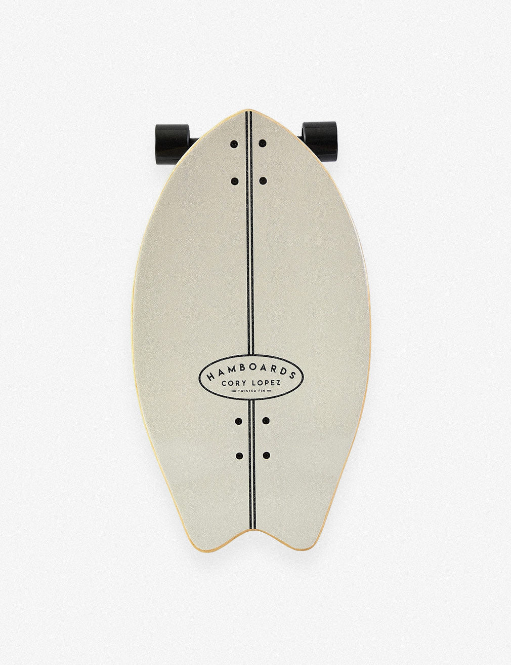 Hamboard Twisted Fin Natural Grey 26″ Surfskate - Youth Lagoon