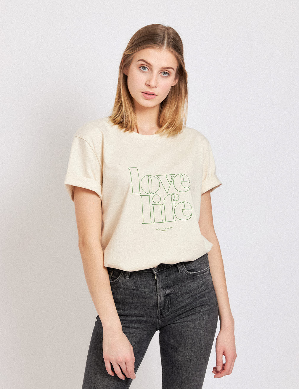 Love Life Natural — Women's T-Shirt - Youth Lagoon